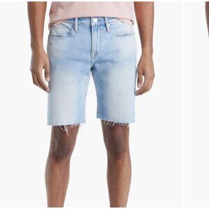 FRAME L’Homme Cutoff Denim Shorts, Size 36 N61